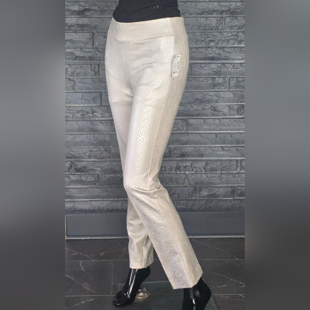 Stein Mart Leggings Pull On Silver Size 8